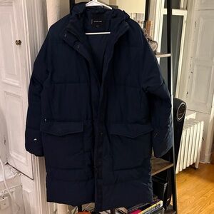 Everlane Women's Dark Blue Puffer Jacket